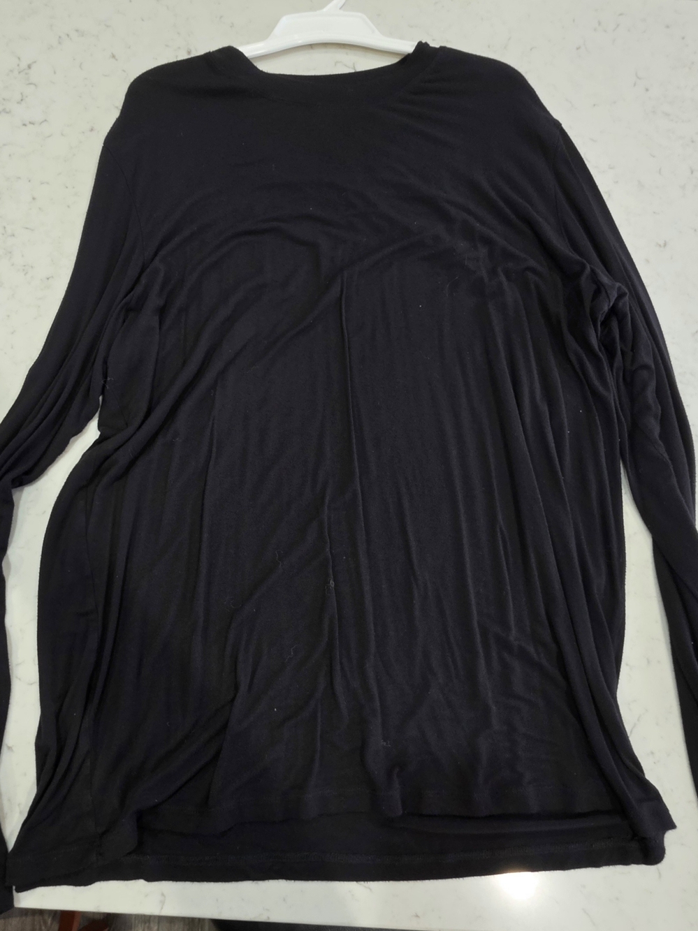 Cherokee Under Scrub Black Long-Sleeve Crew Neck Tee